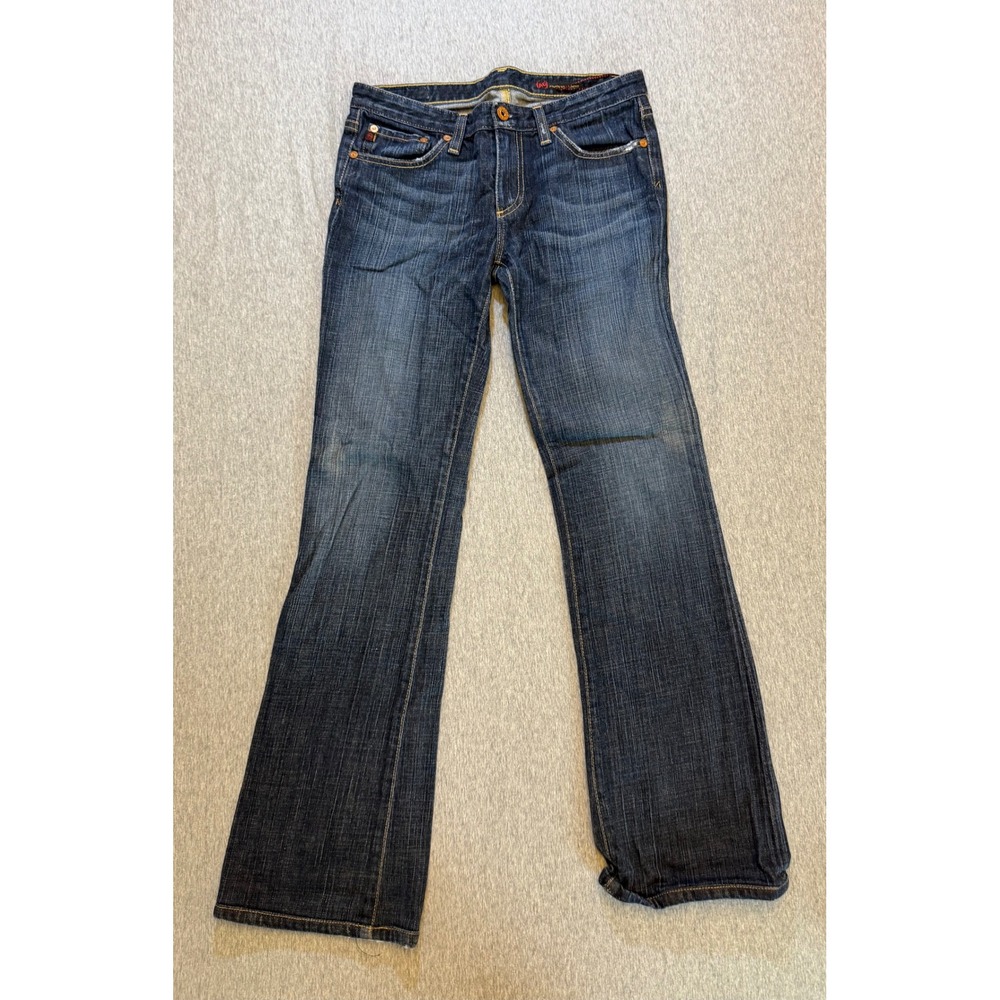 AG Adriano Goldschmied The Angel Bootcut Jeans Dark Wash 28R Made in USA Y2K